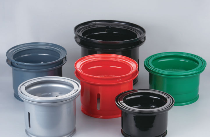 Haarukkatrukin teräsvanteet